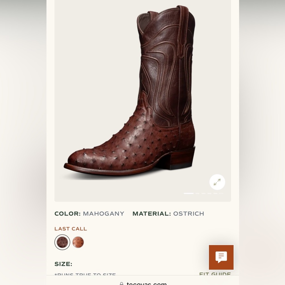 Tecovas Ostrich Boots